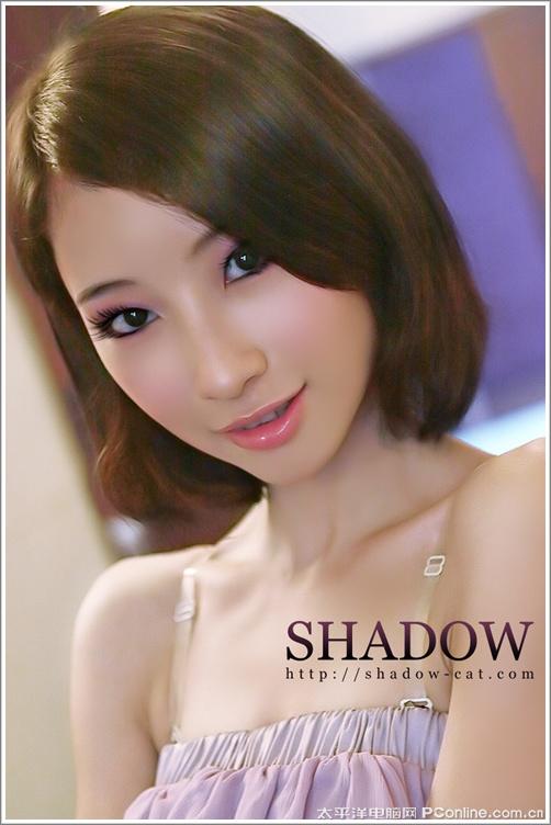 Photoshop美容教程:后期处理给美女化妆(2)